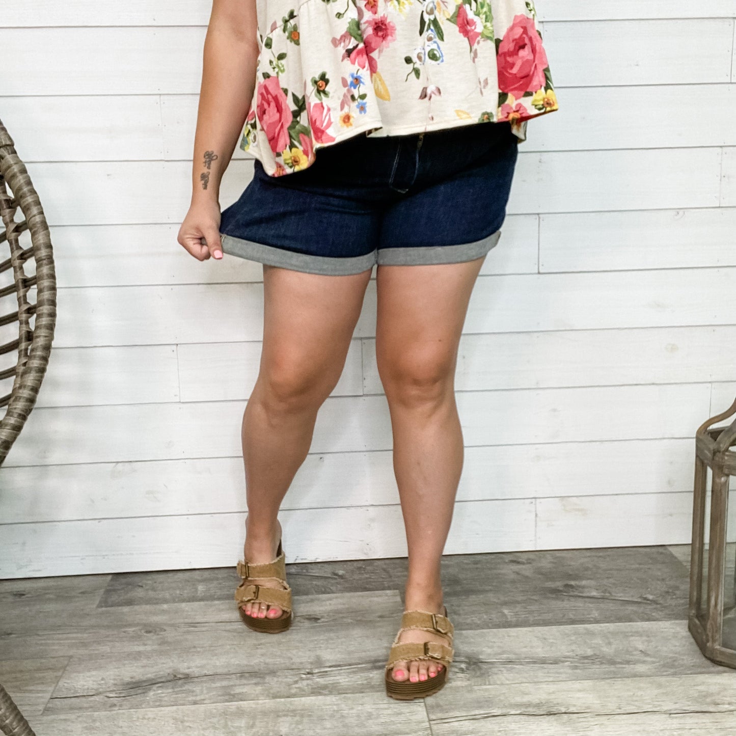 Judy Blue "Better Than Jeggings" Cuff Shorts