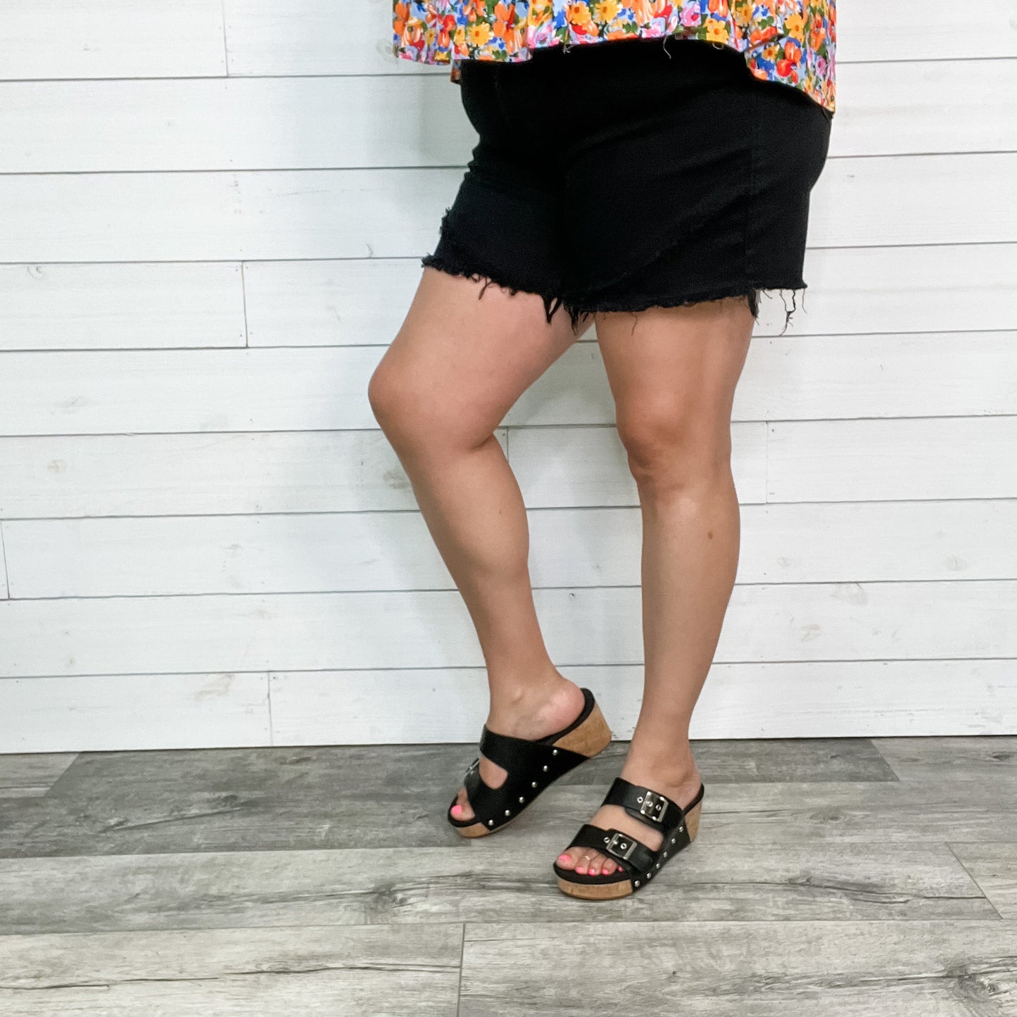Judy Blue Black Tulip Shorts