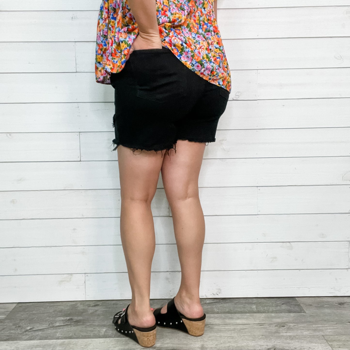 Judy Blue Black Tulip Shorts