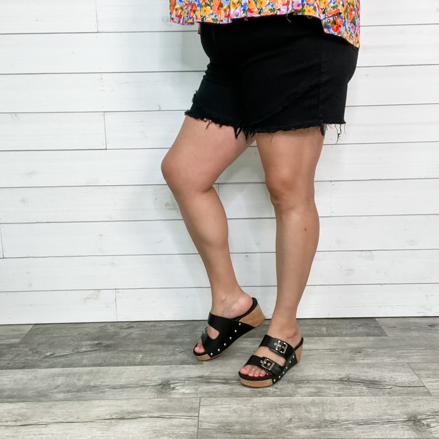 Judy Blue Black Tulip Shorts
