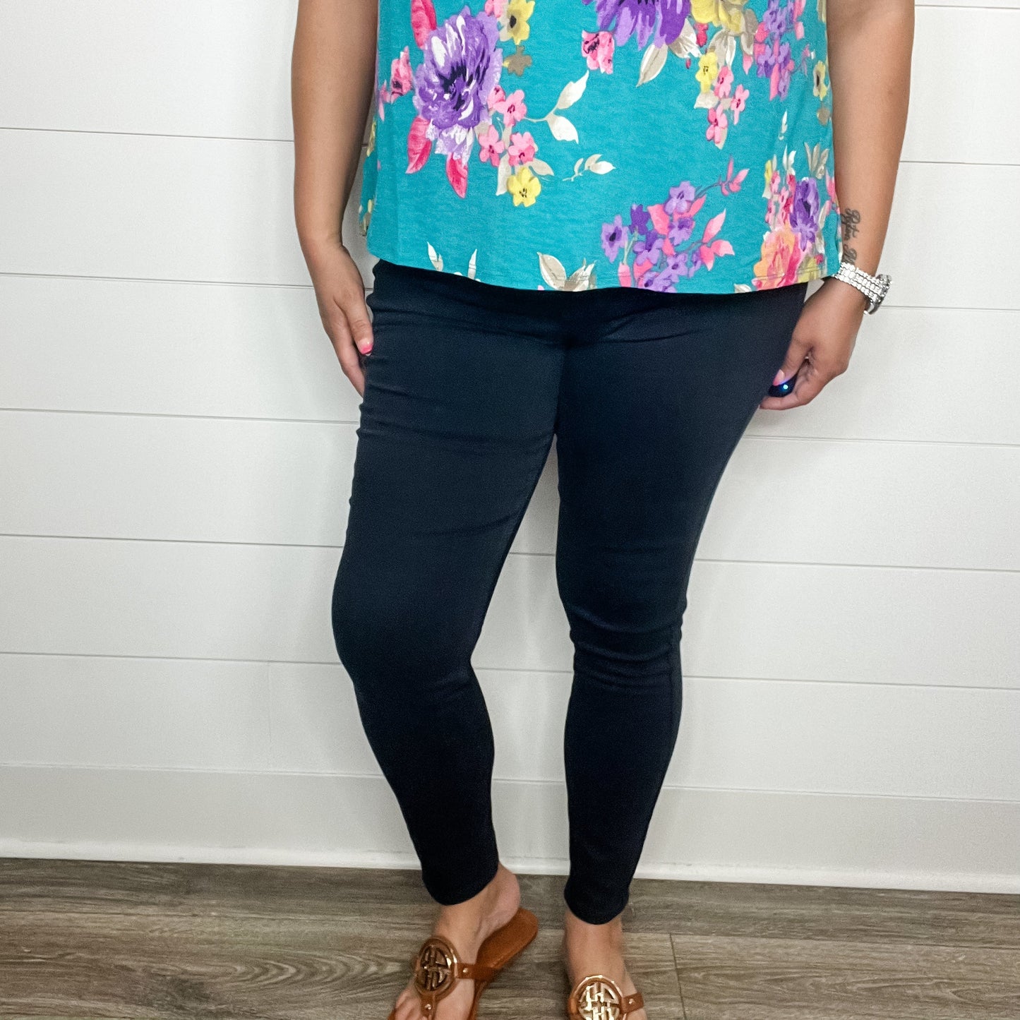 Judy Blue "Blue Water" Navy Tummy Control Skinny Jeans