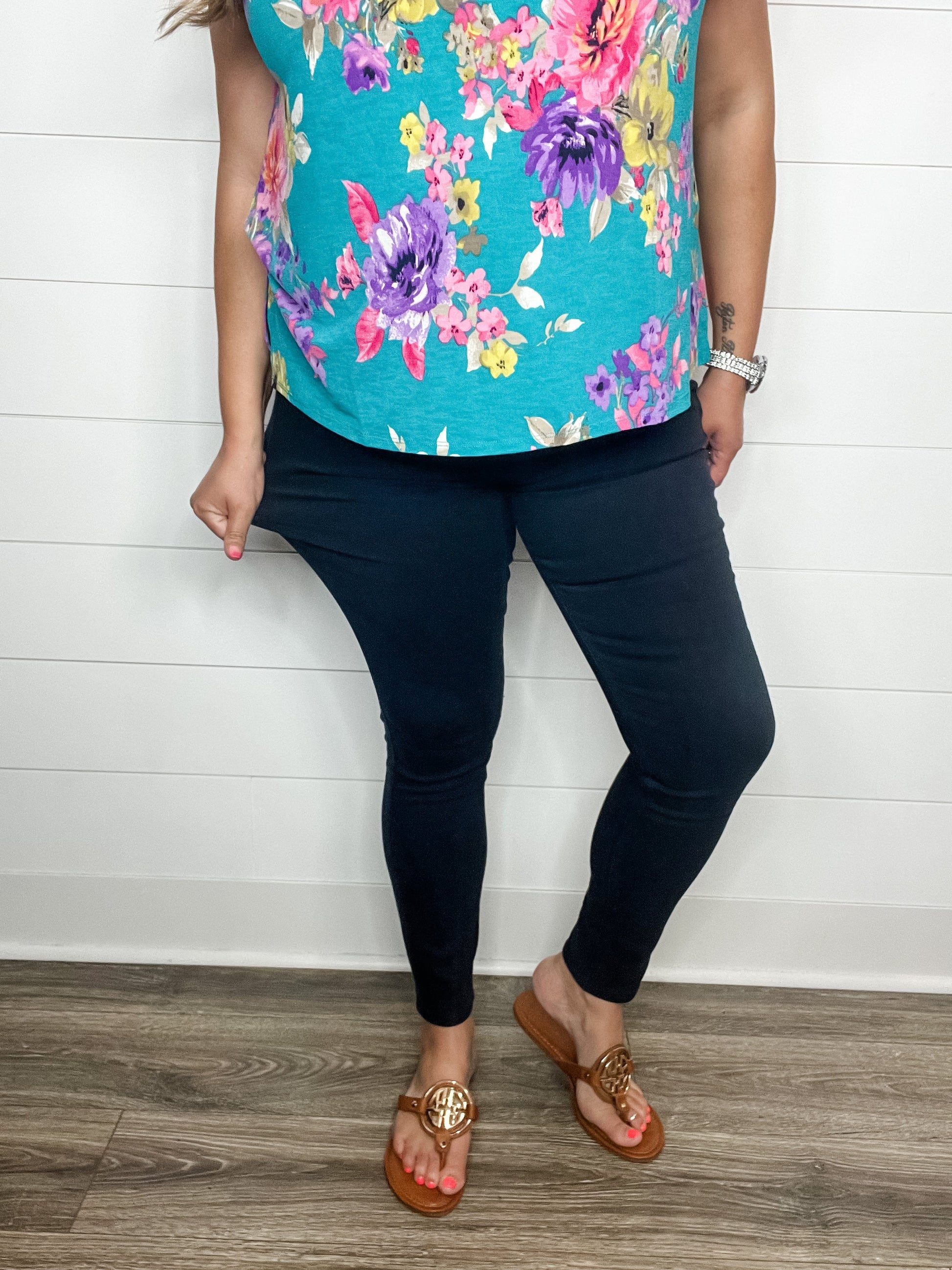 Judy Blue "Blue Water" Navy Tummy Control Skinny Jeans