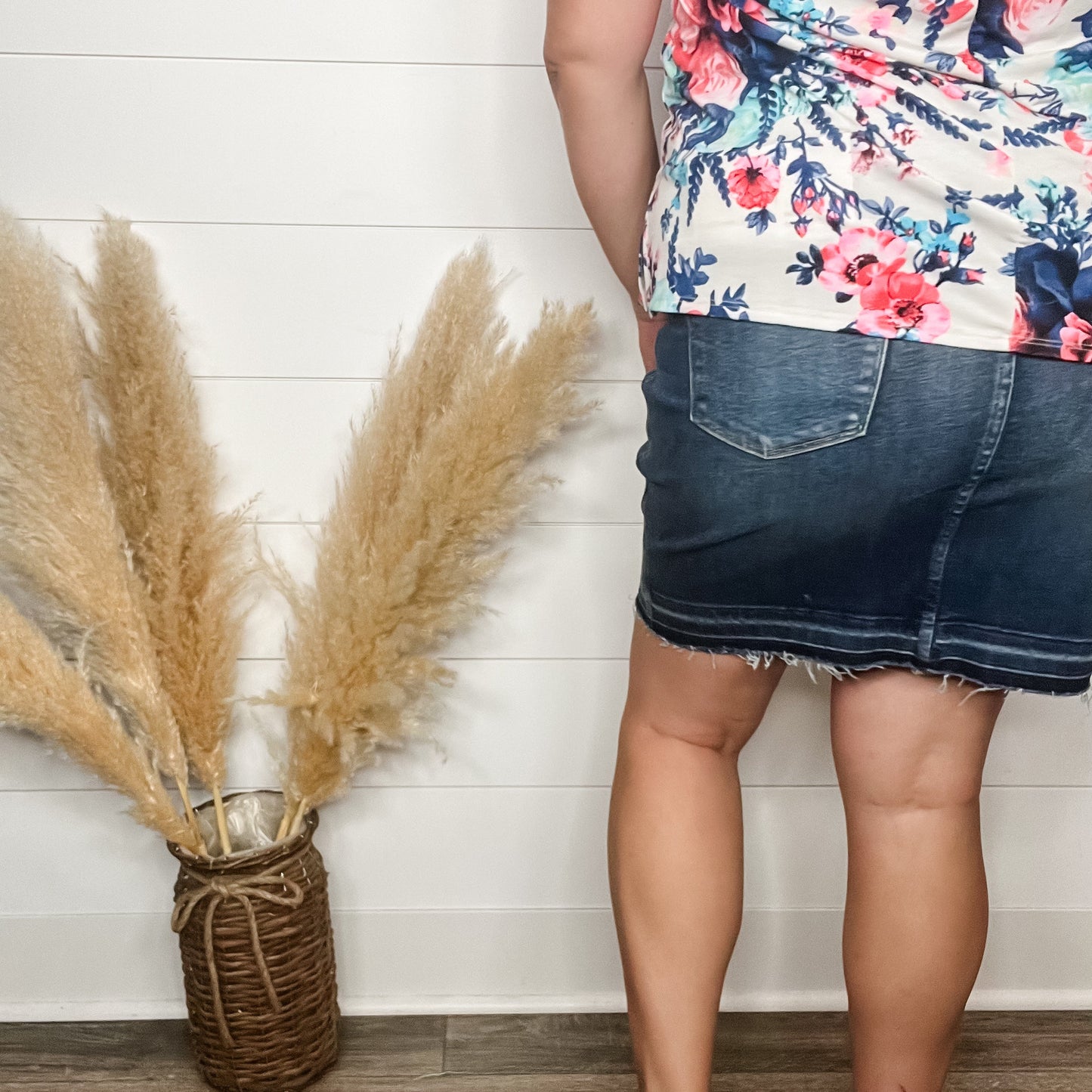 Judy Blue "Cher" Tummy Control Release Hem Skirt
