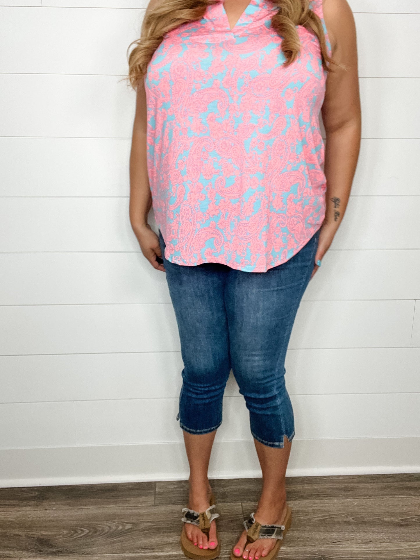 Judy Blue "Classy Bougee" Side Slit Capris