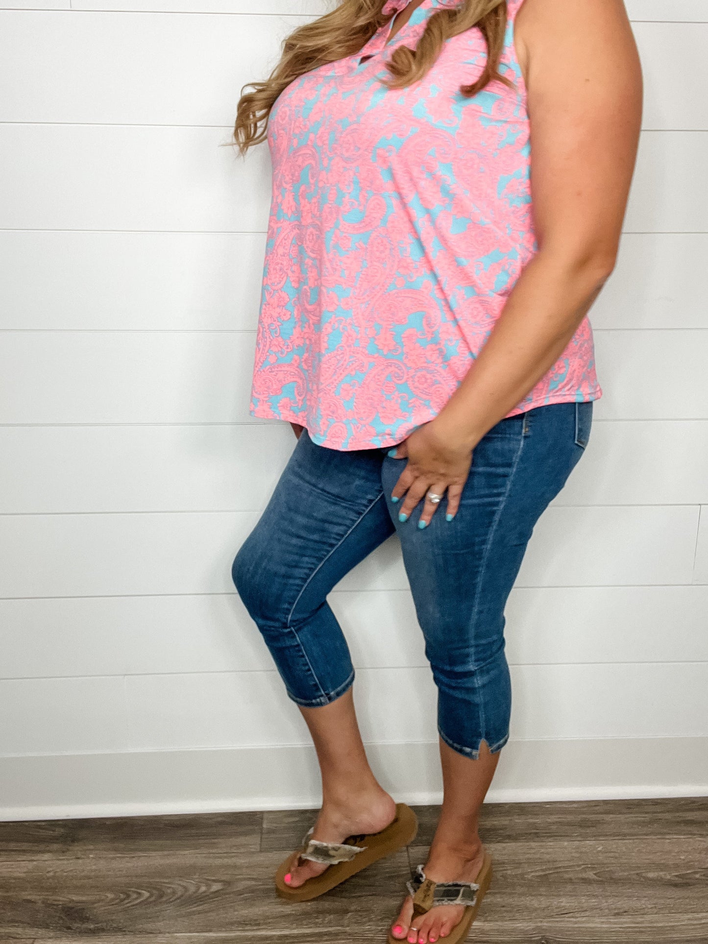 Judy Blue "Classy Bougee" Side Slit Capris