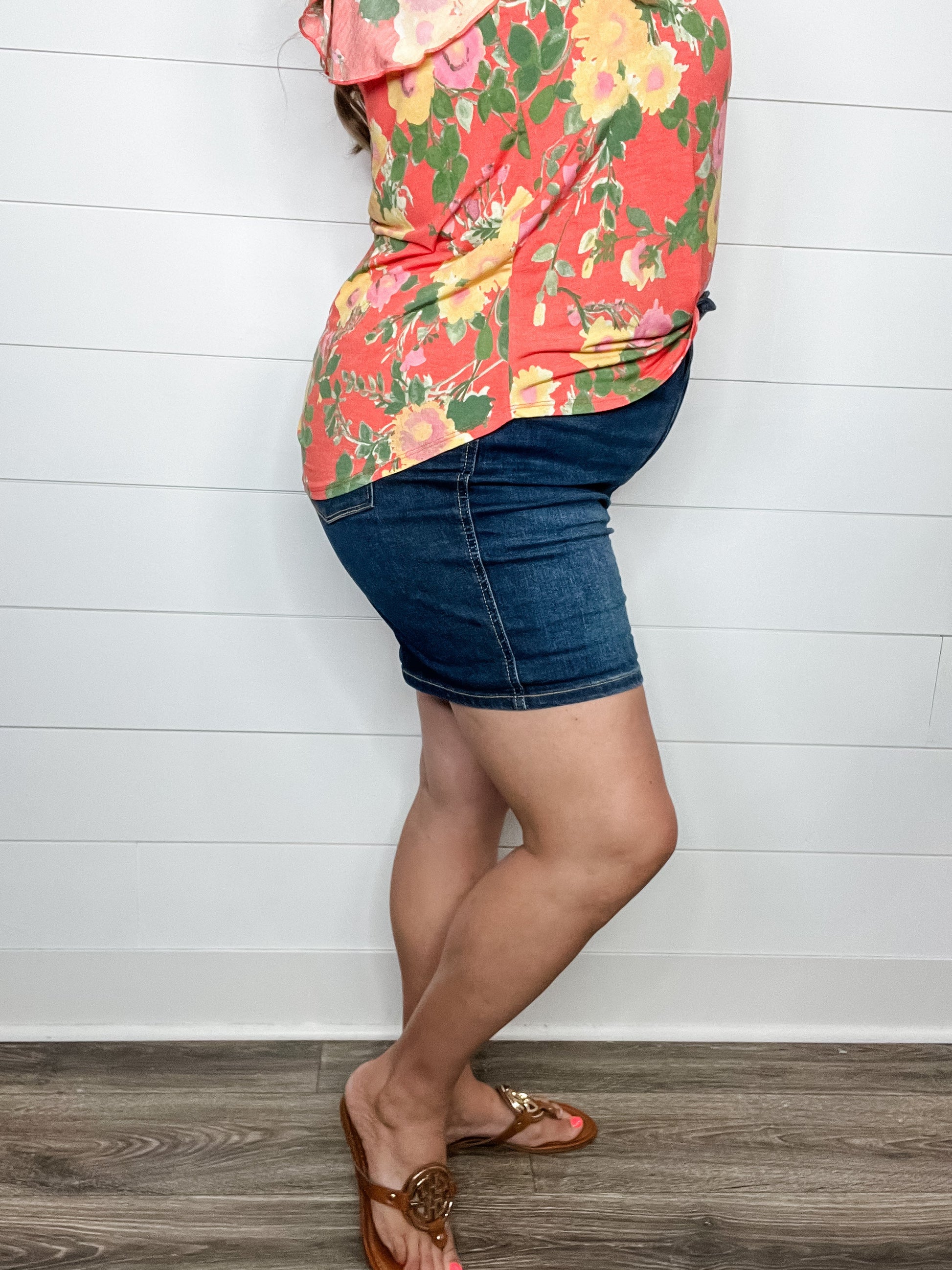 Judy Blue "Cold In Here" Tummy Control Cooling Denim Shorts