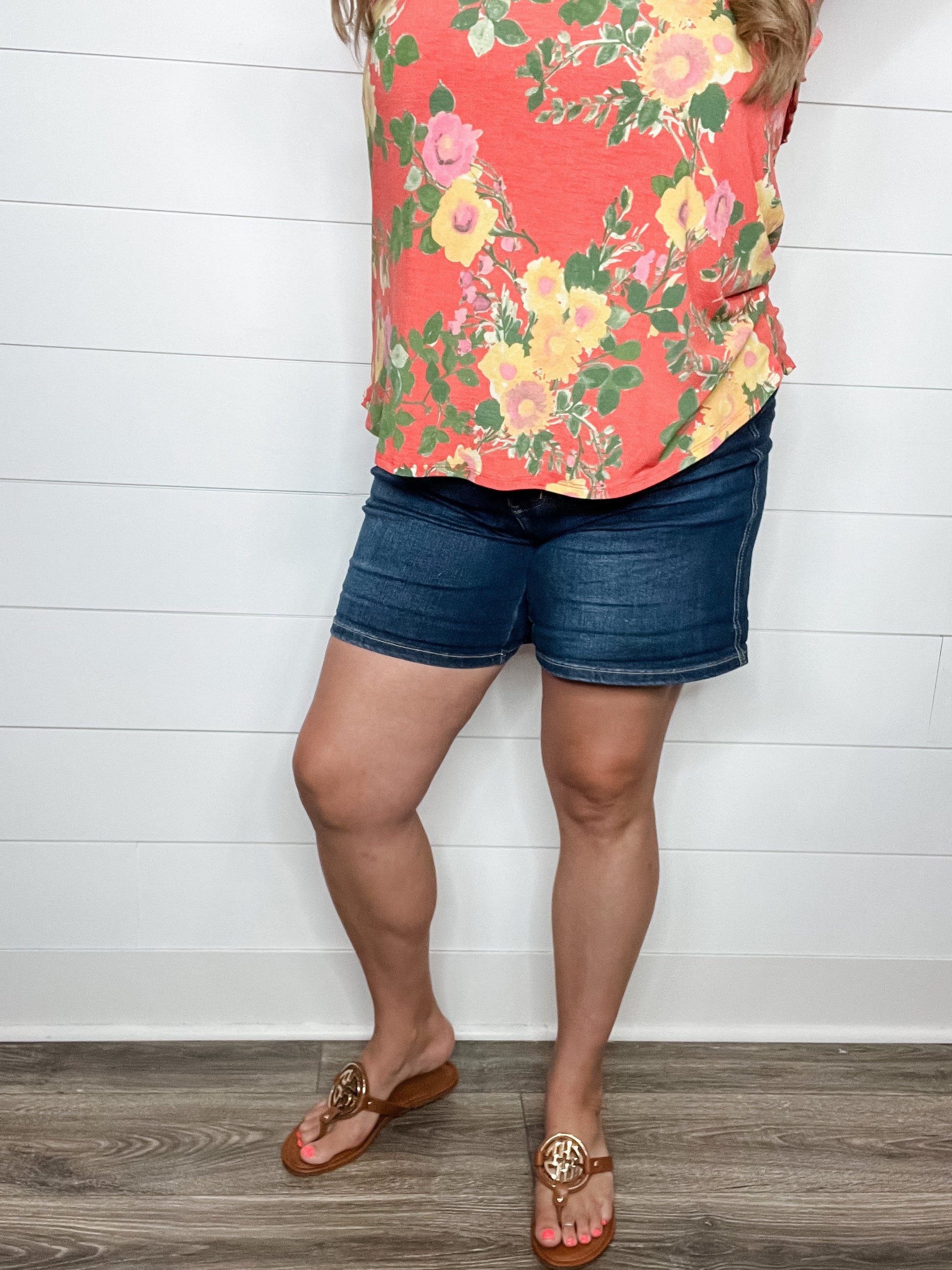 Judy Blue "Cold In Here" Tummy Control Cooling Denim Shorts