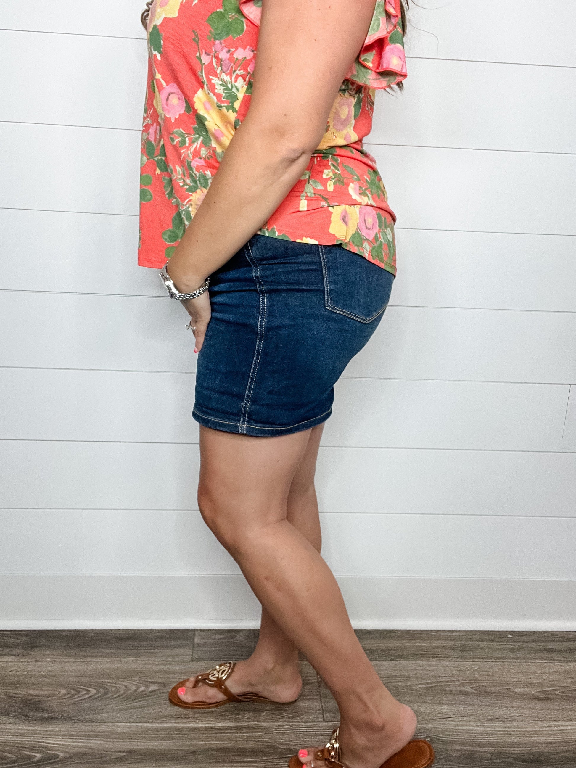 Judy Blue "Cold In Here" Tummy Control Cooling Denim Shorts