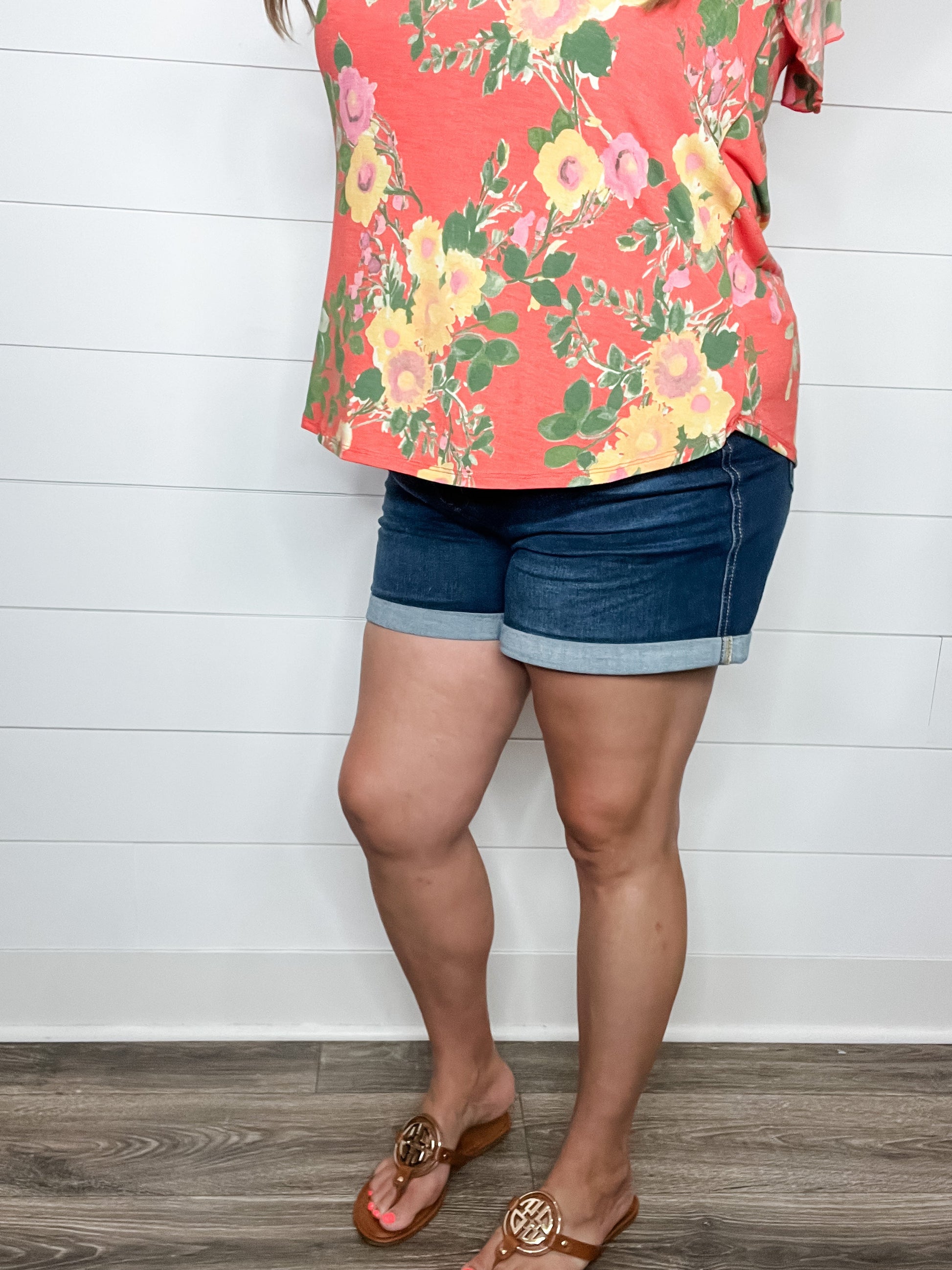 Judy Blue "Cold In Here" Tummy Control Cooling Denim Shorts