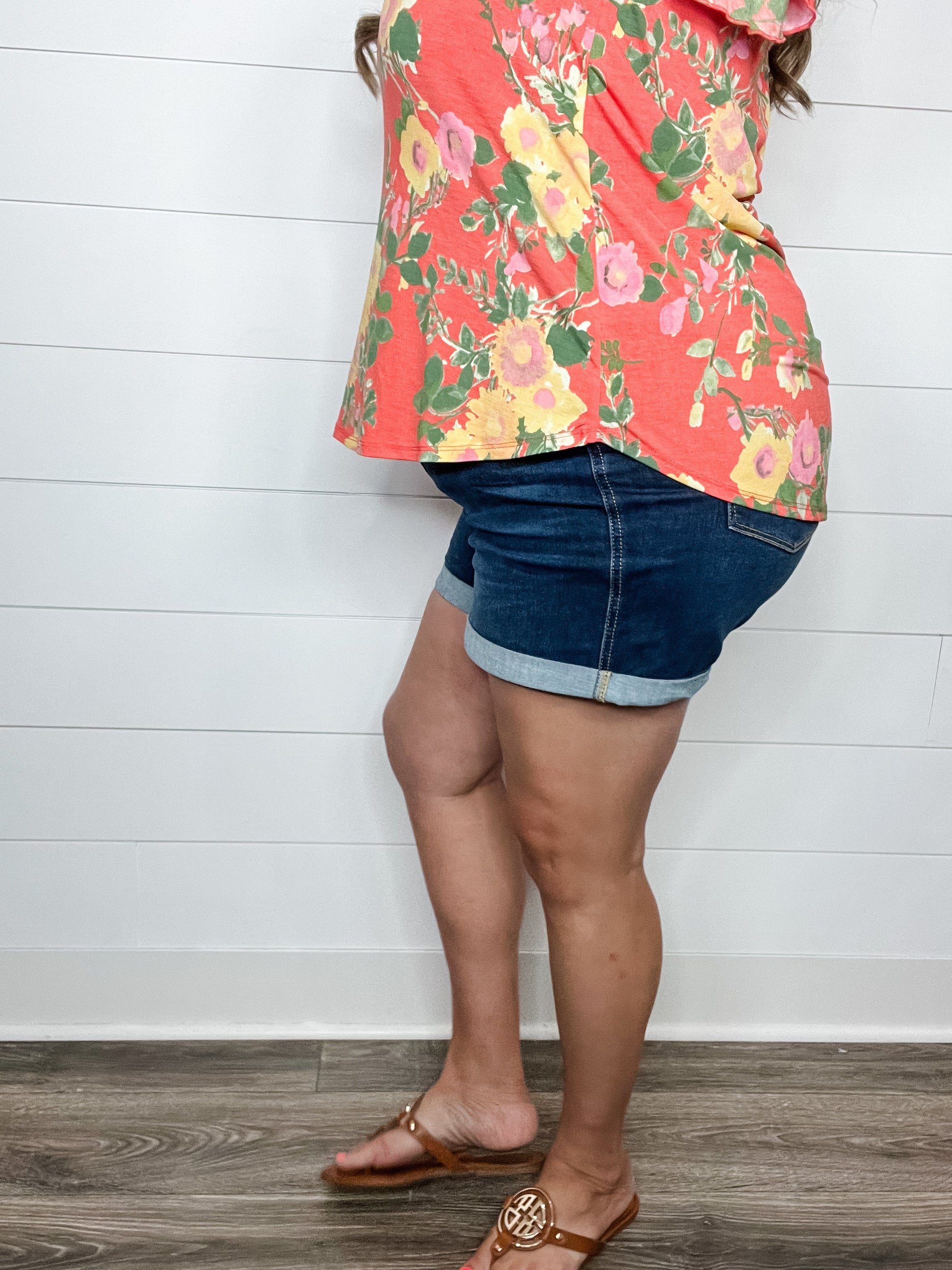 Judy Blue "Cold In Here" Tummy Control Cooling Denim Shorts