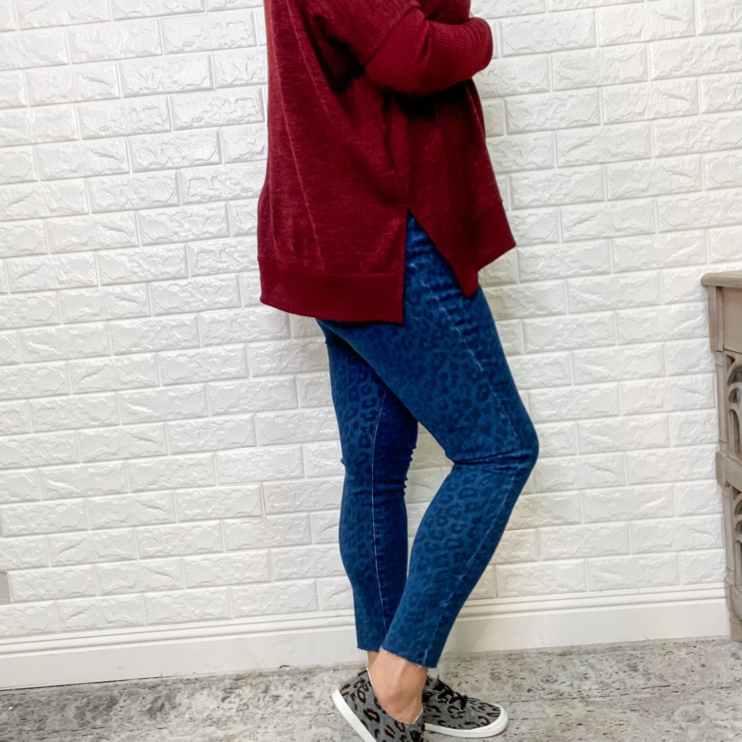 Judy Blue "Come Here Right Meow" Leopard Print Skinny Jeans