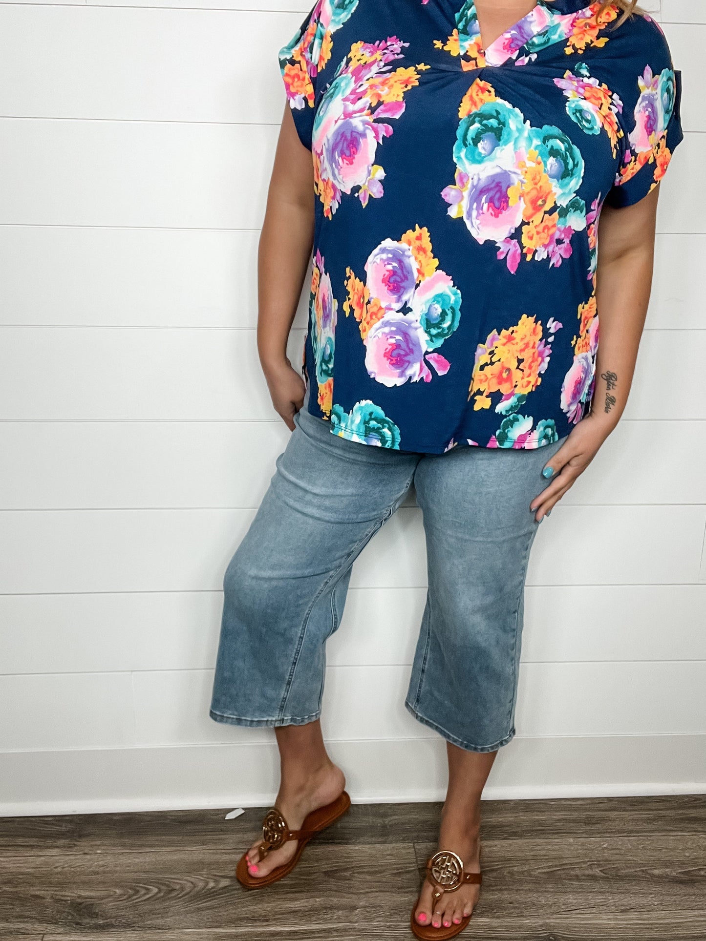 Judy Blue "Cool Runnings" Cooling Denim Wide Leg Crops