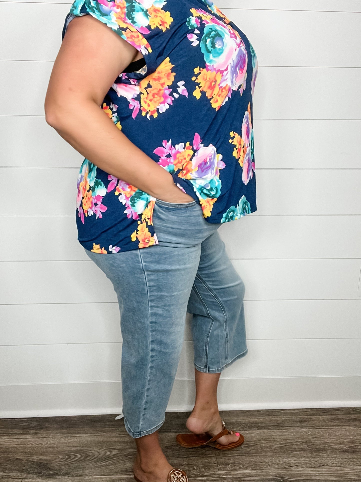 Judy Blue "Cool Runnings" Cooling Denim Wide Leg Crops
