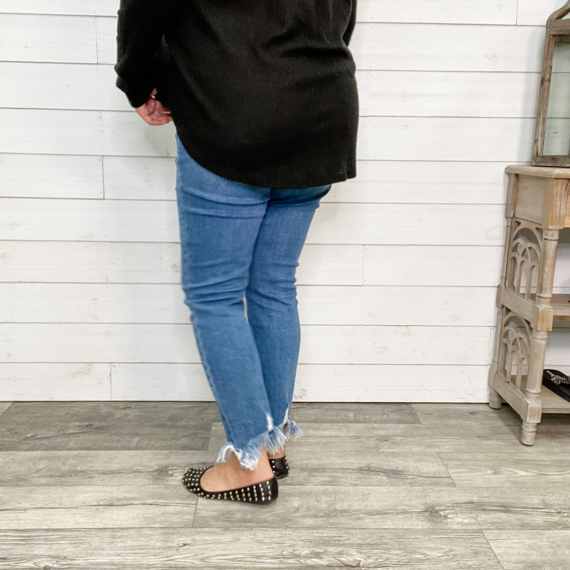 Judy Blue Cowboy Take Me Away Relaxed Fringe Jeans