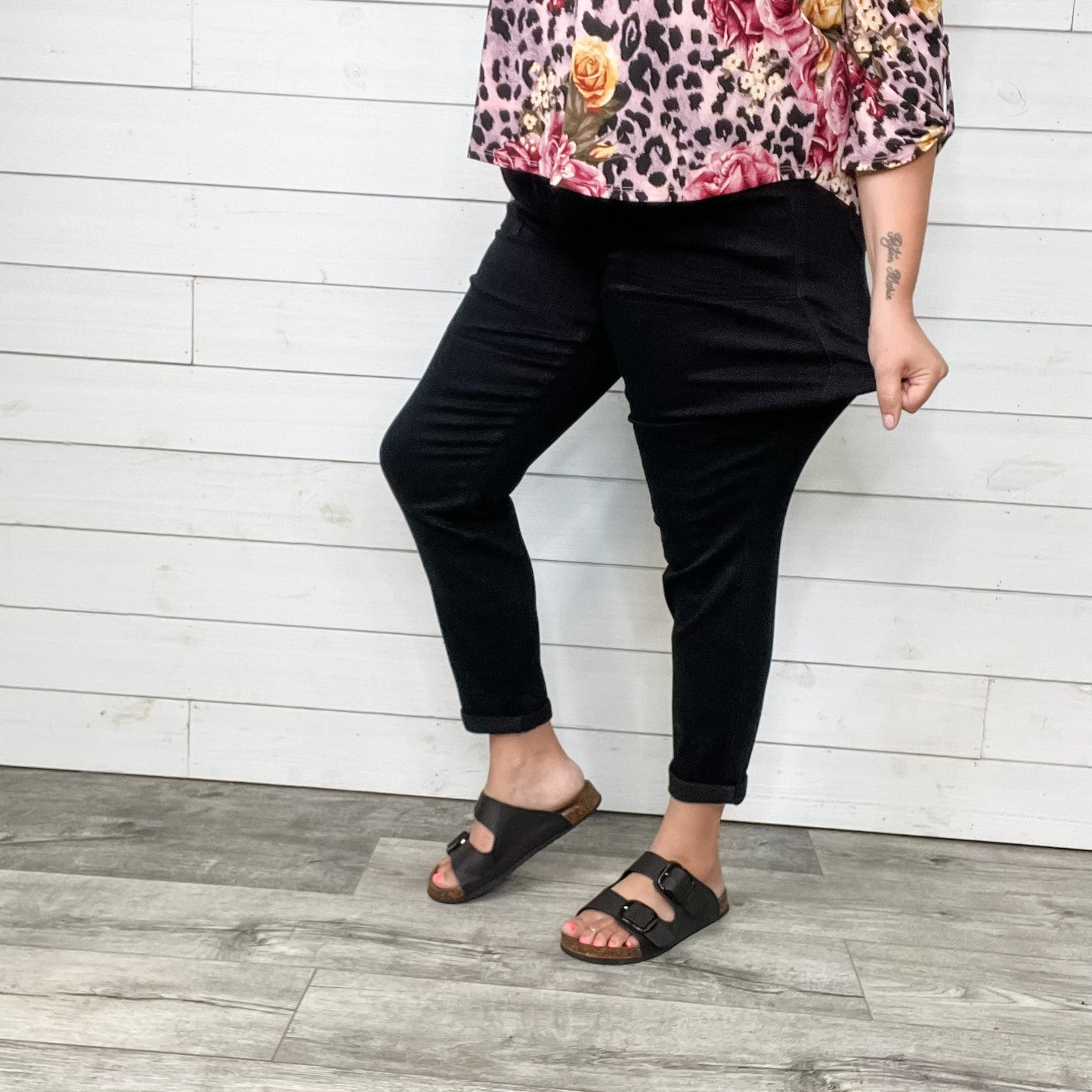 Judy Blue "Dark Side of the Moon" Black Jogger