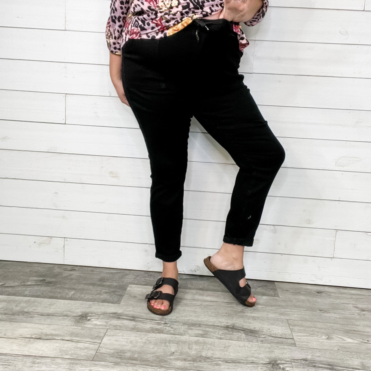 Judy Blue "Dark Side of the Moon" Black Jogger