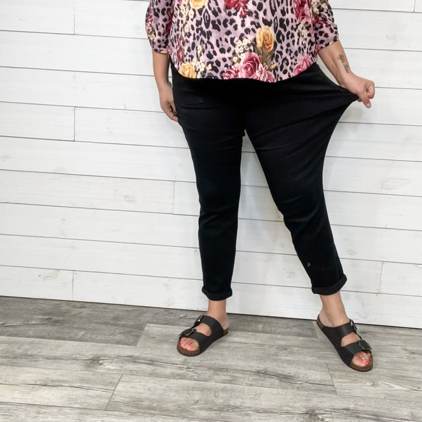 Judy Blue "Dark Side of the Moon" Black Jogger