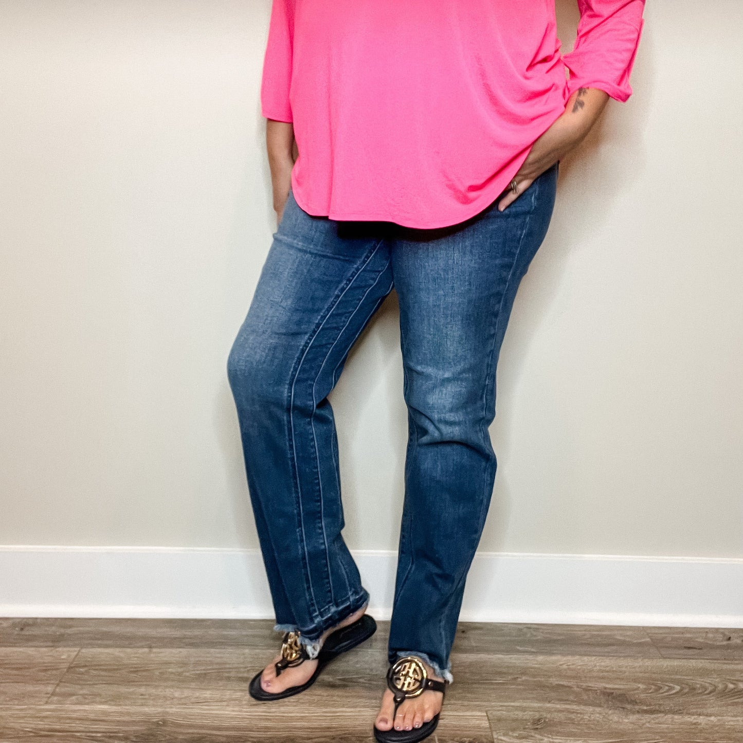 Judy Blue "Double the Fun" Straight Leg Jeans