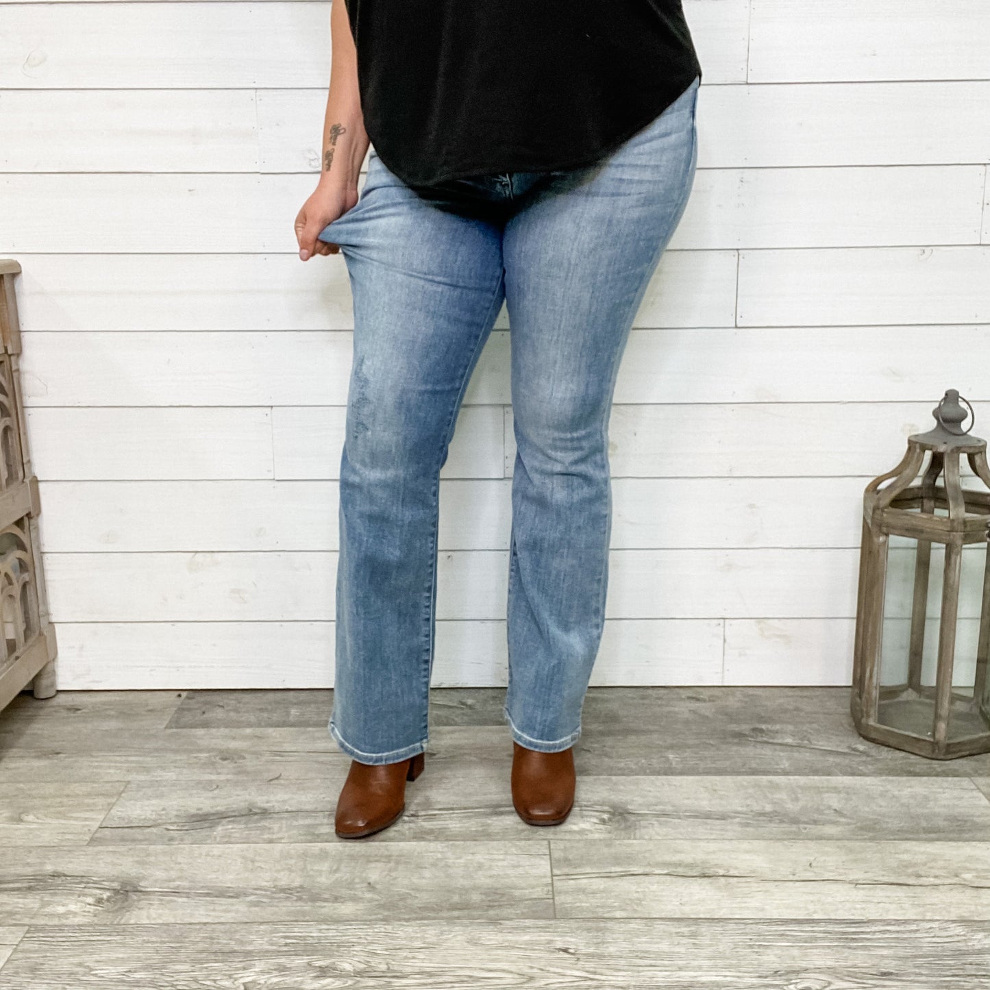 Judy Blue "Drink A Beer" Bootcut Jeans