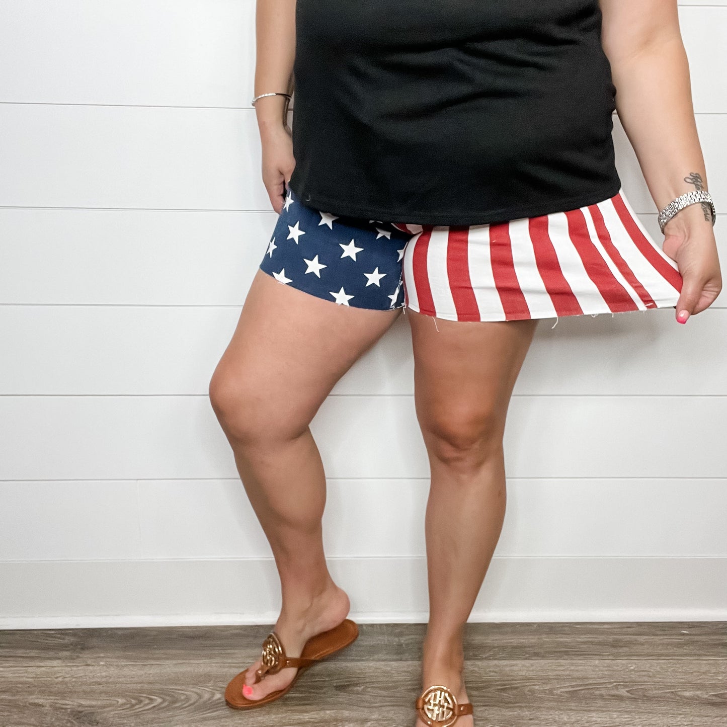 Judy Blue "Flag Shorts"
