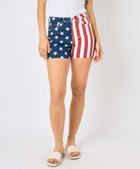 Judy Blue "Flag Shorts"
