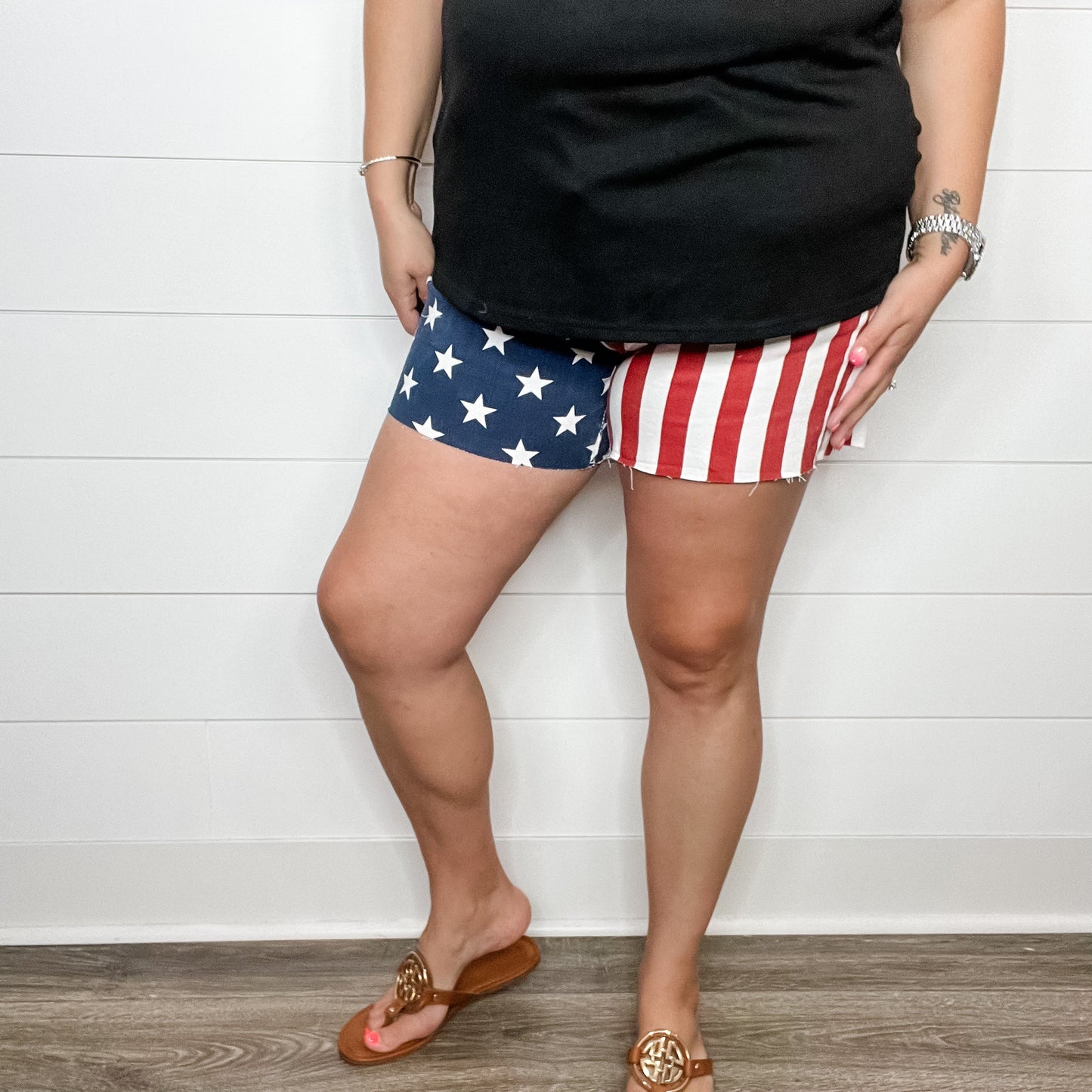 Judy Blue "Flag Shorts"