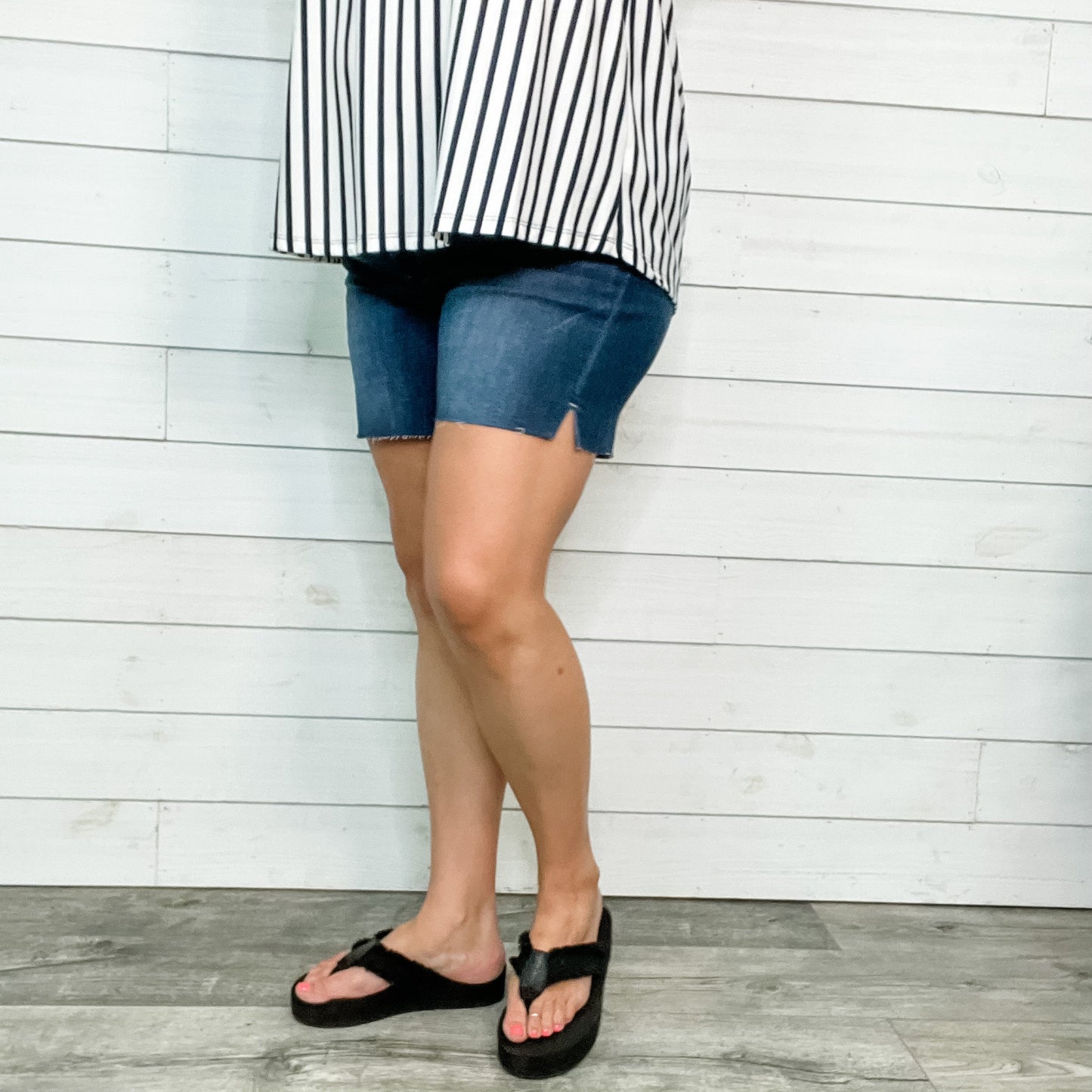 Judy Blue "Fully Covered" Mid Thigh Shorts