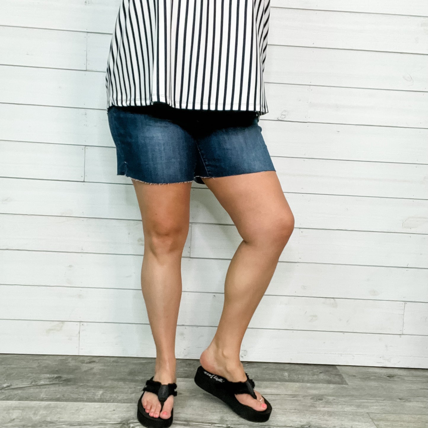 Judy Blue "Fully Covered" Mid Thigh Shorts