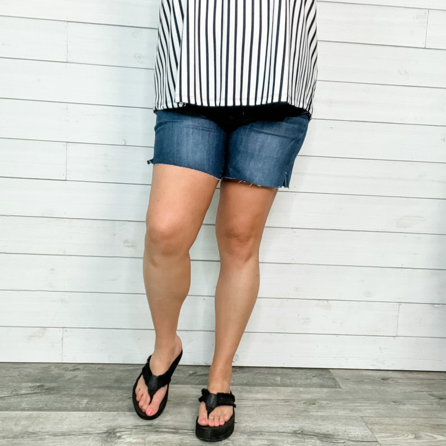 Judy Blue "Fully Covered" Mid Thigh Shorts