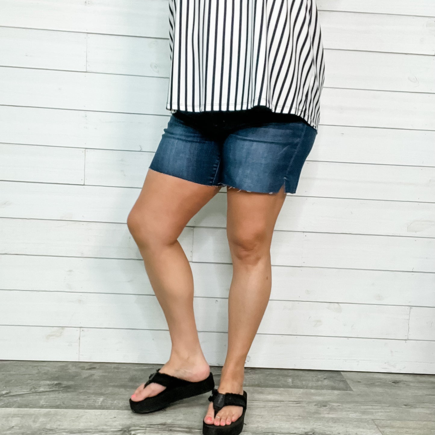 Judy Blue "Fully Covered" Mid Thigh Shorts