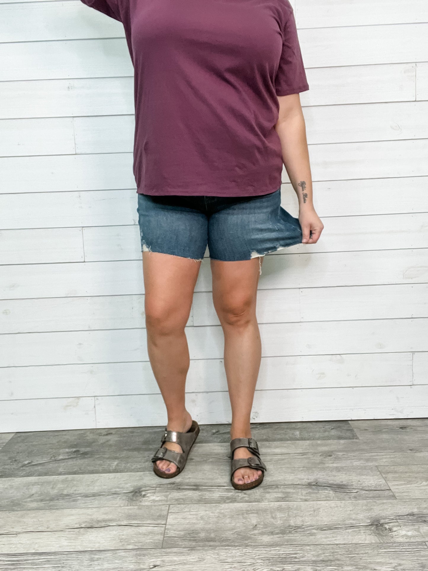 Judy Blue "Got You Covered" Mid Thigh Shorts