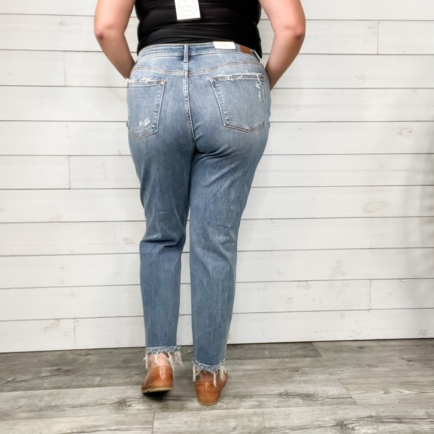 Judy Blue "Hey Geronimo" Buttonfly Boyfriend Jeans