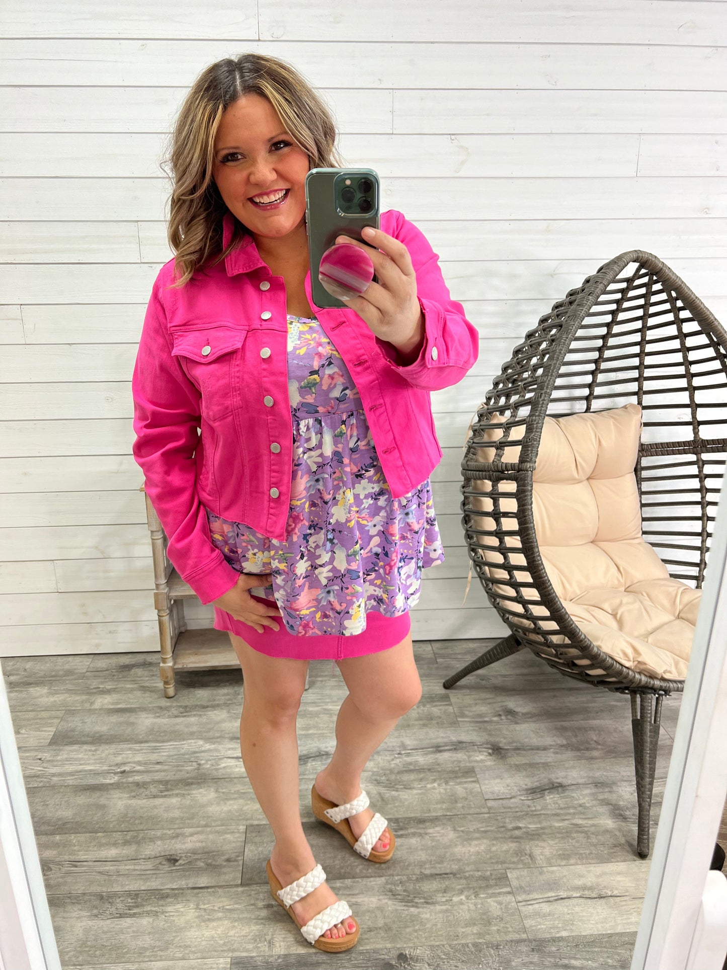 Judy Blue Hot Pink Skirt