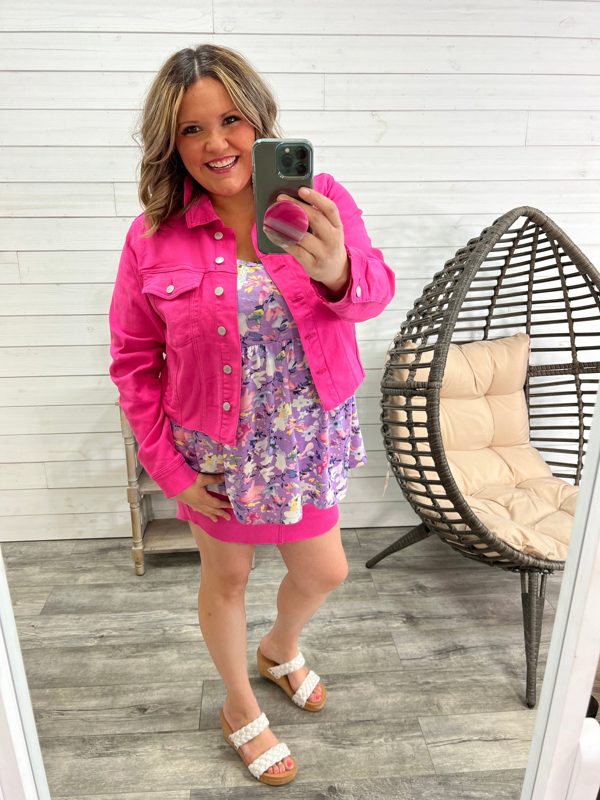 Judy Blue Hot Pink Skirt