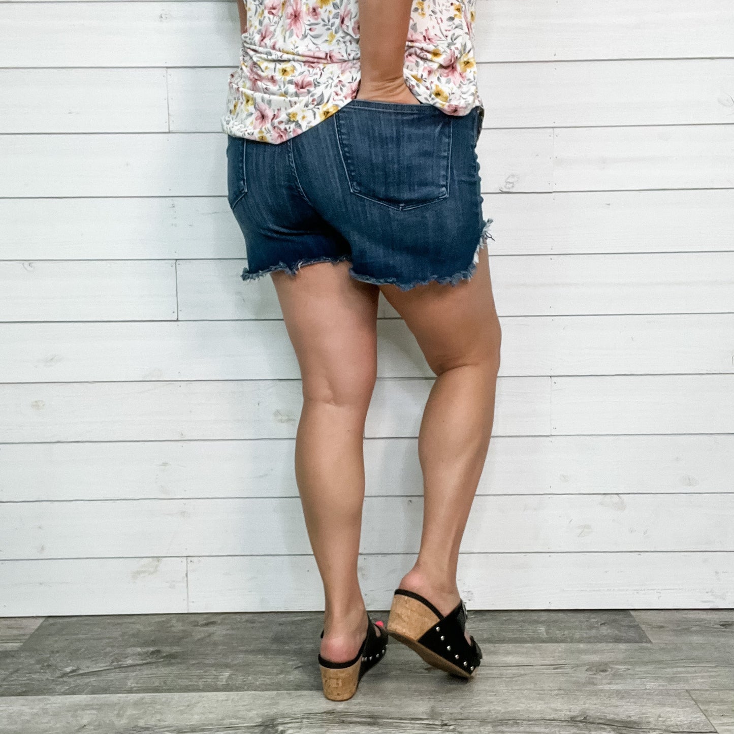Judy Blue Jeggings Dolphin Hem Shorts