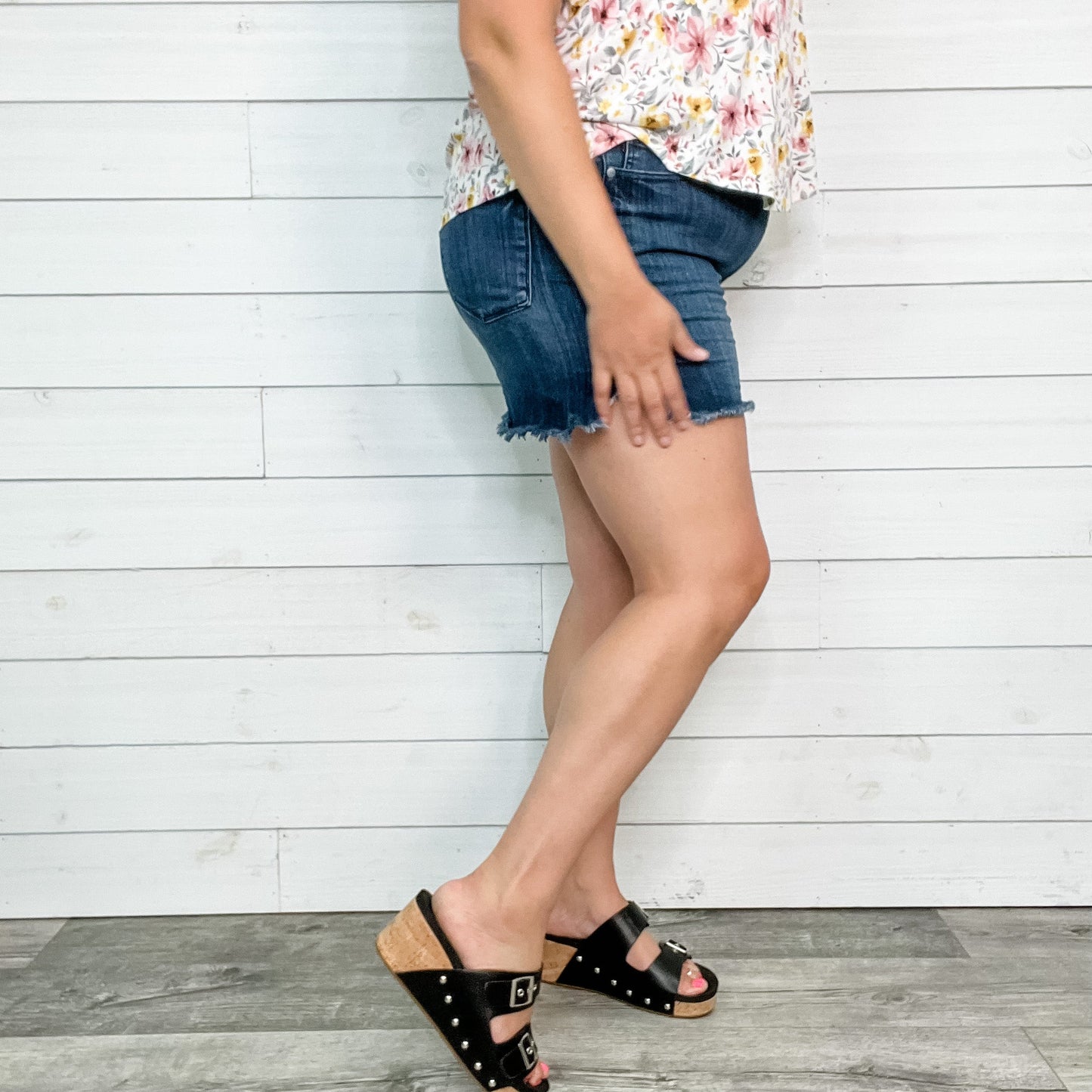 Judy Blue Jeggings Dolphin Hem Shorts