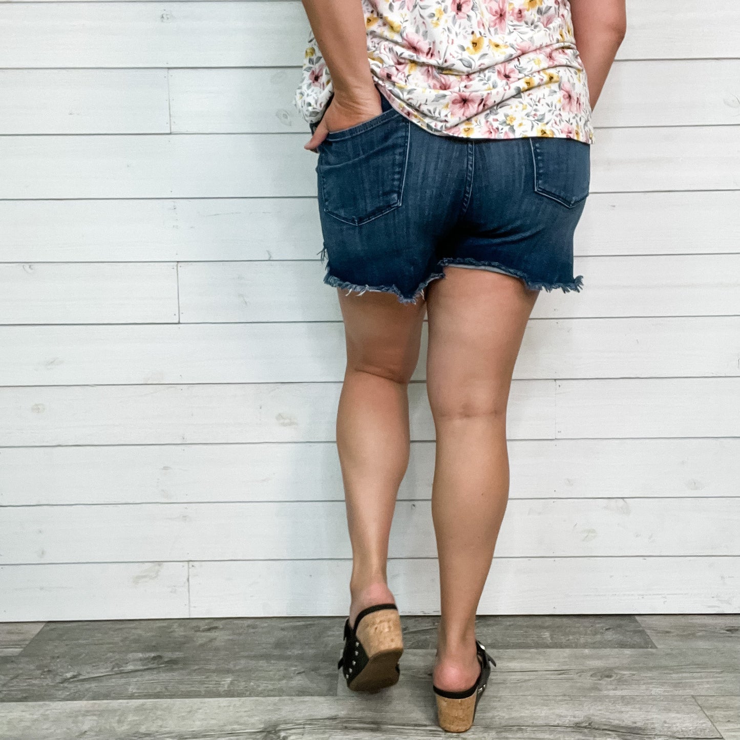 Judy Blue Jeggings Dolphin Hem Shorts