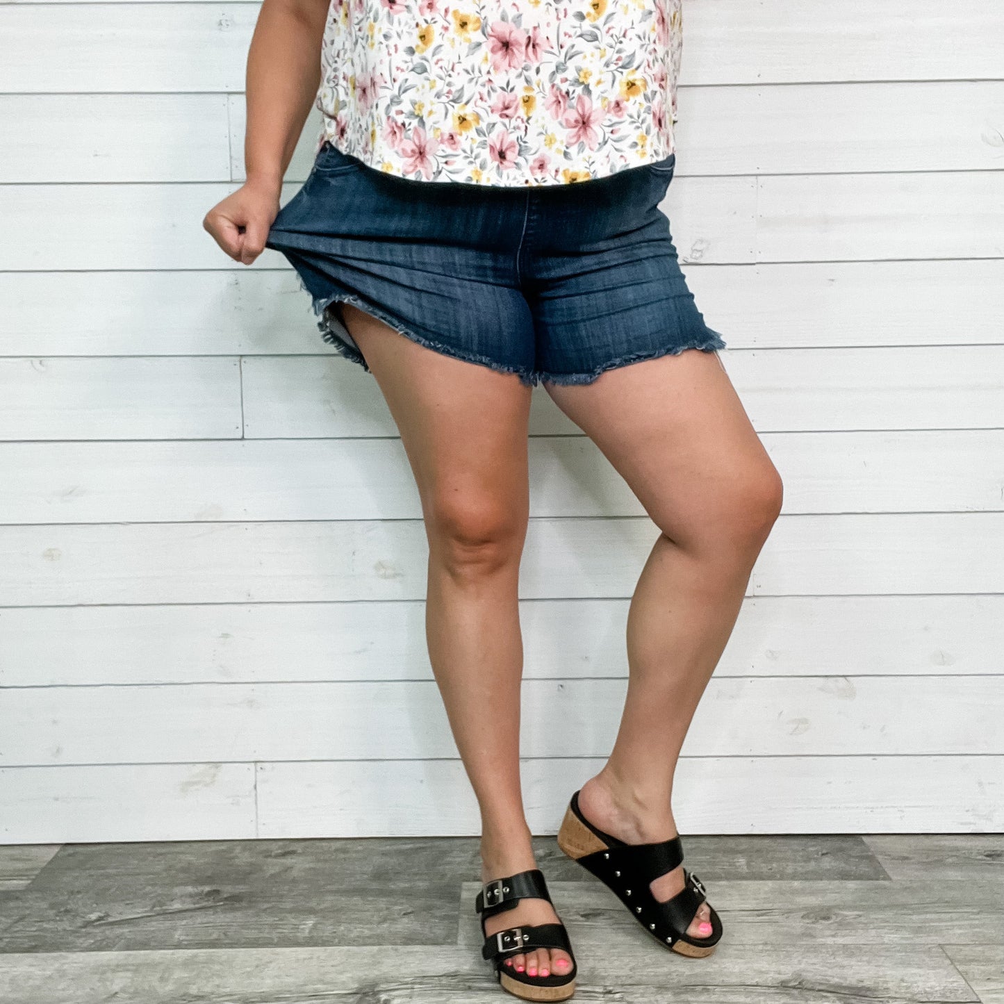 Judy Blue Jeggings Dolphin Hem Shorts