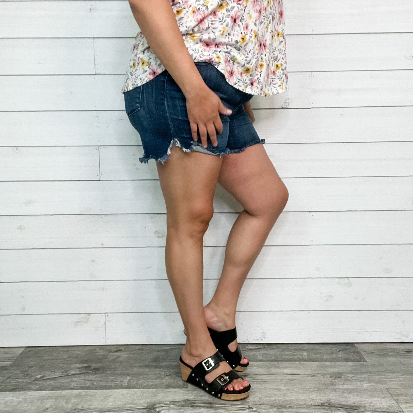 Judy Blue Jeggings Dolphin Hem Shorts