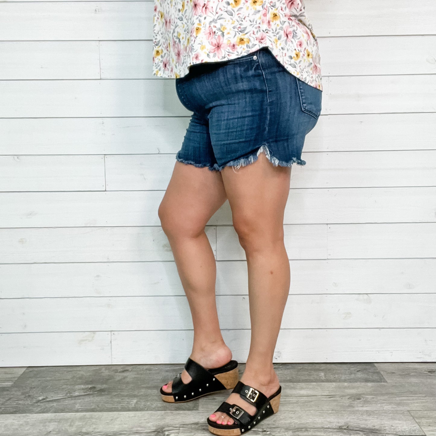 Judy Blue Jeggings Dolphin Hem Shorts