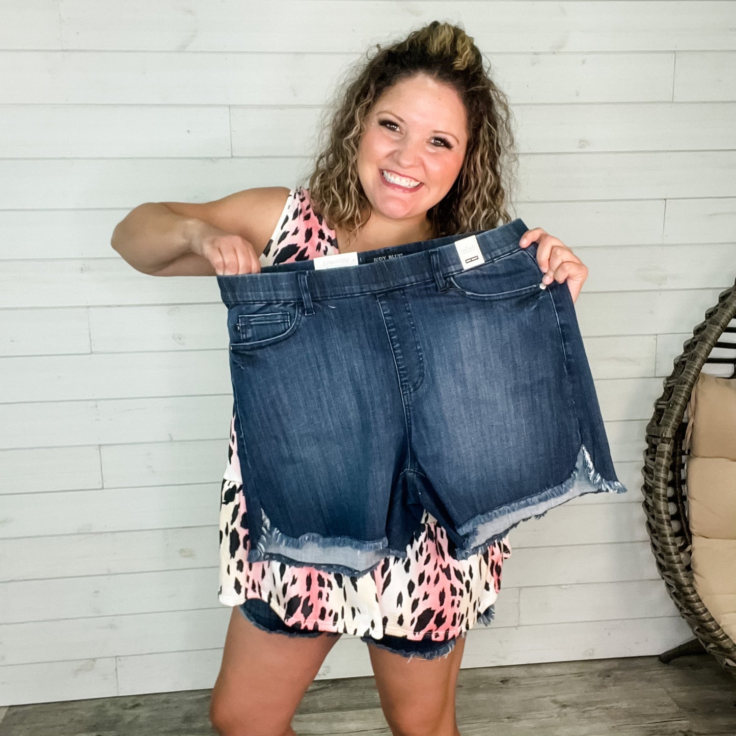 Judy Blue Jeggings Dolphin Hem Shorts
