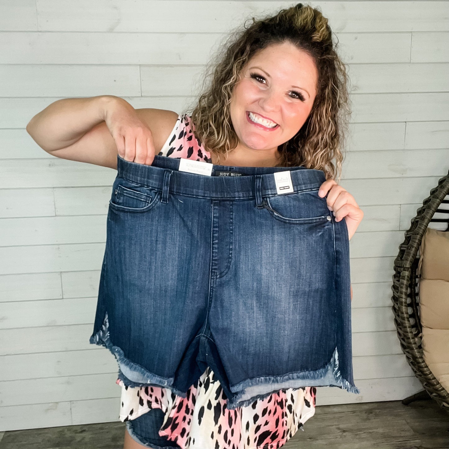 Judy Blue Jeggings Dolphin Hem Shorts