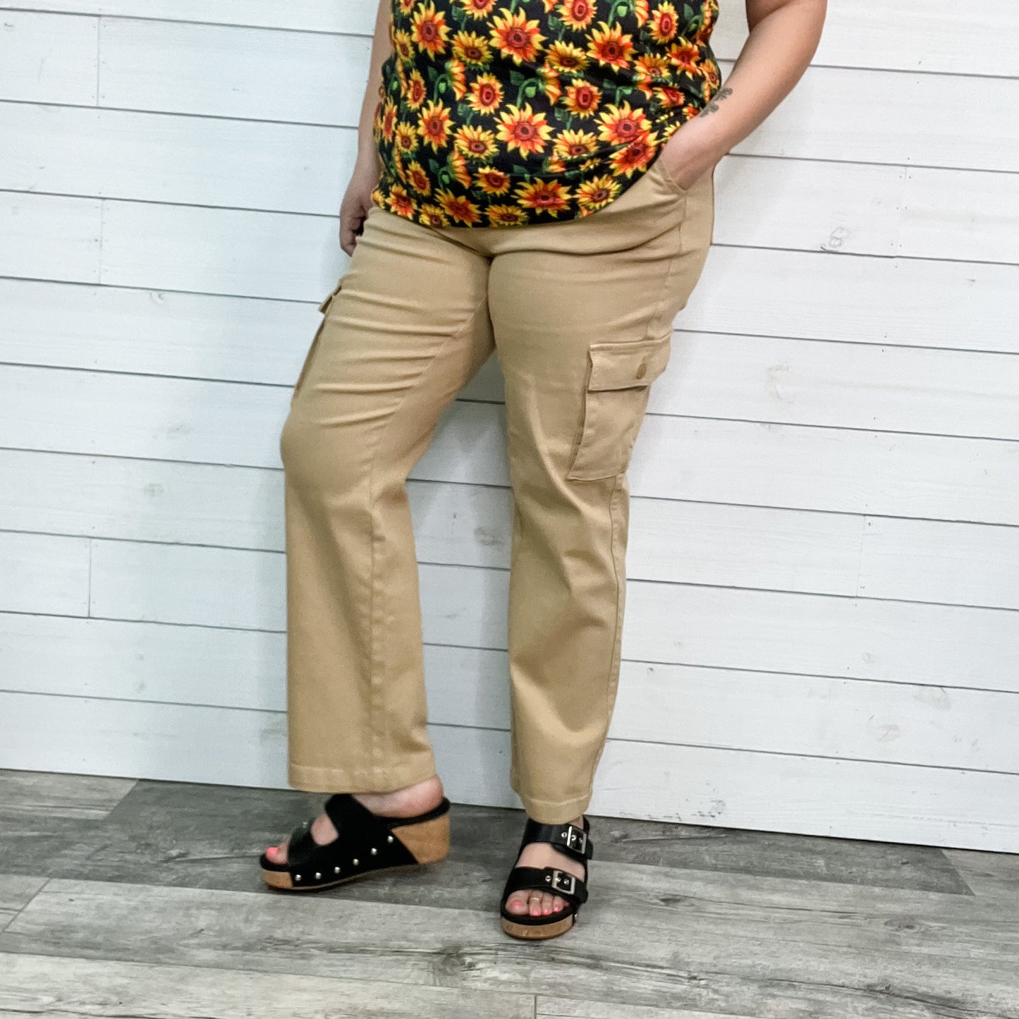 Judy Blue Khaki Cargo Pants