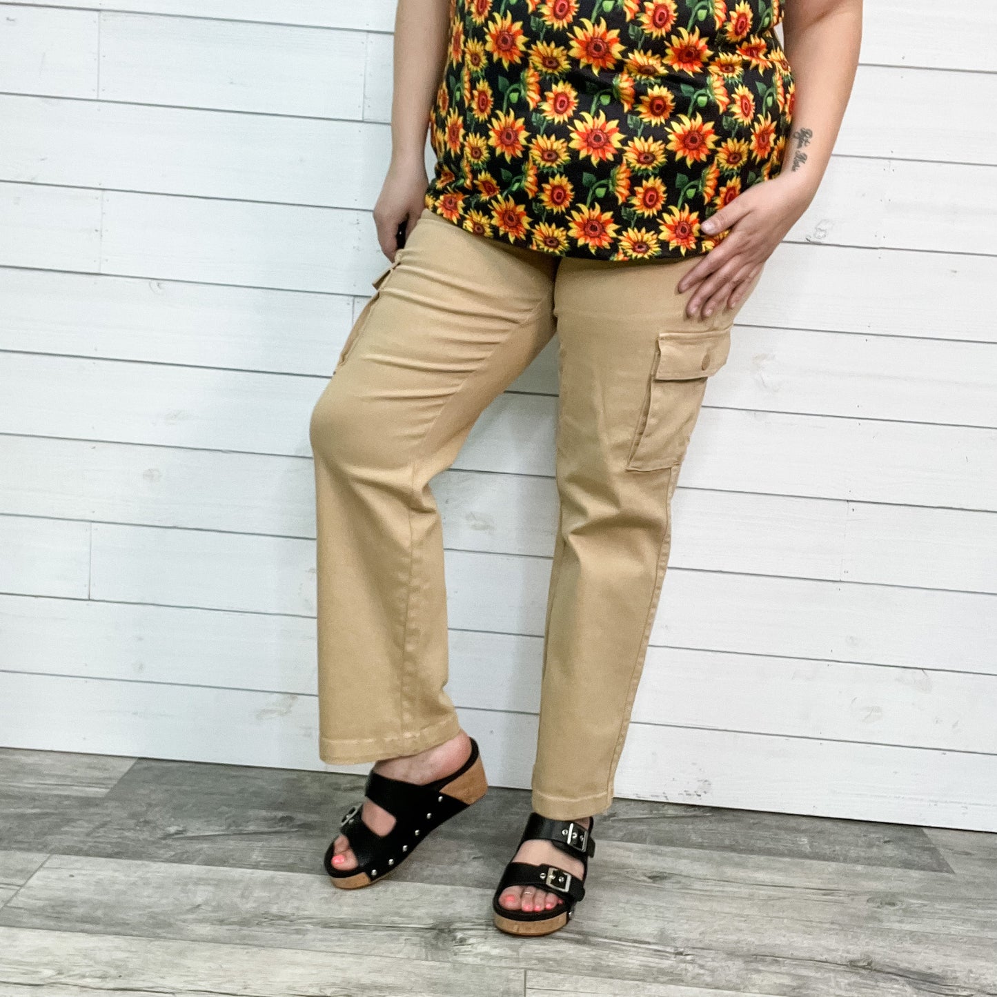 Judy Blue Khaki Cargo Pants