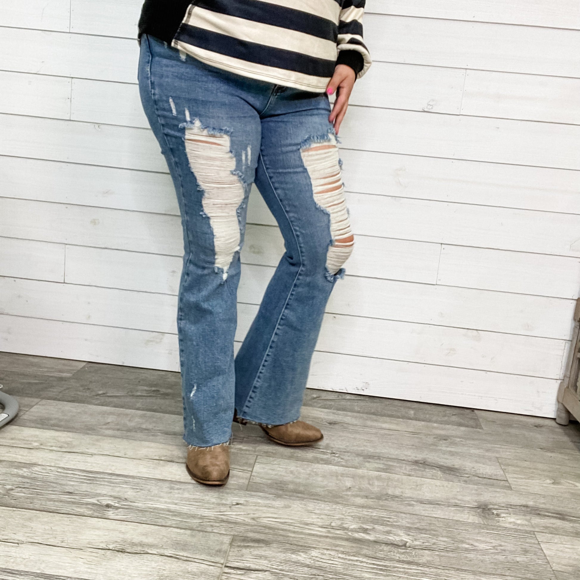 Judy Blue "Kiss My Sass" Flares