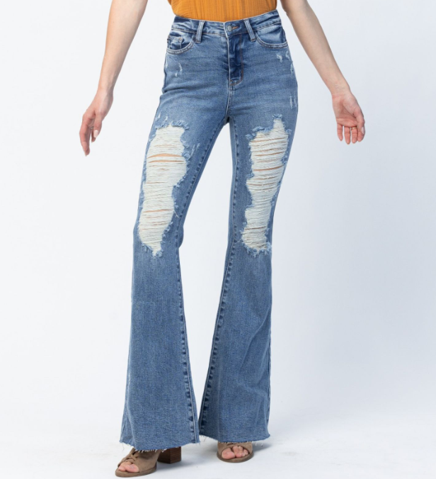 Judy Blue "Kiss My Sass" Flares