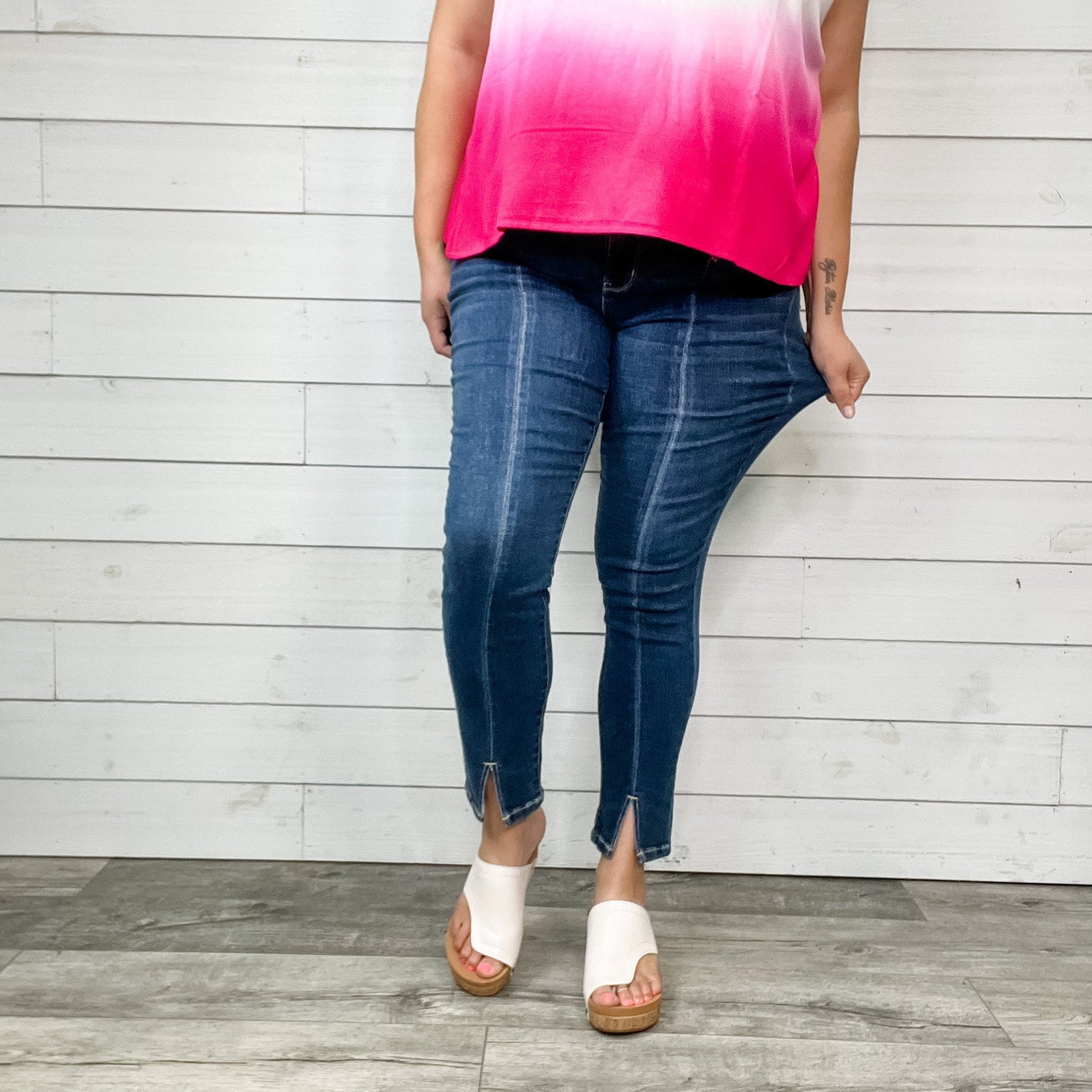 Judy Blue "Line Dance" Skinny Jeans