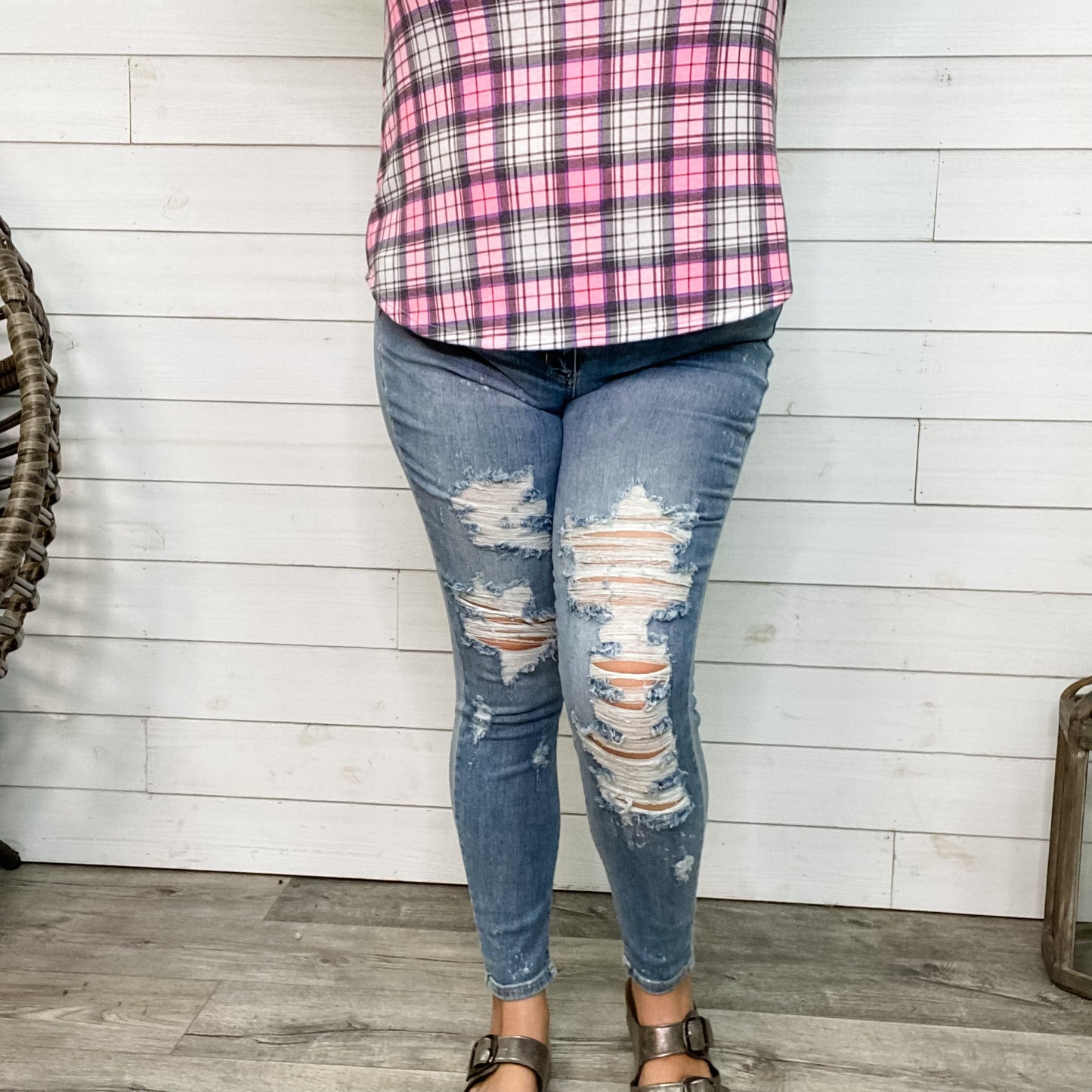 Judy Blue "Magically Delicious" Destroyed Skinny Jeans