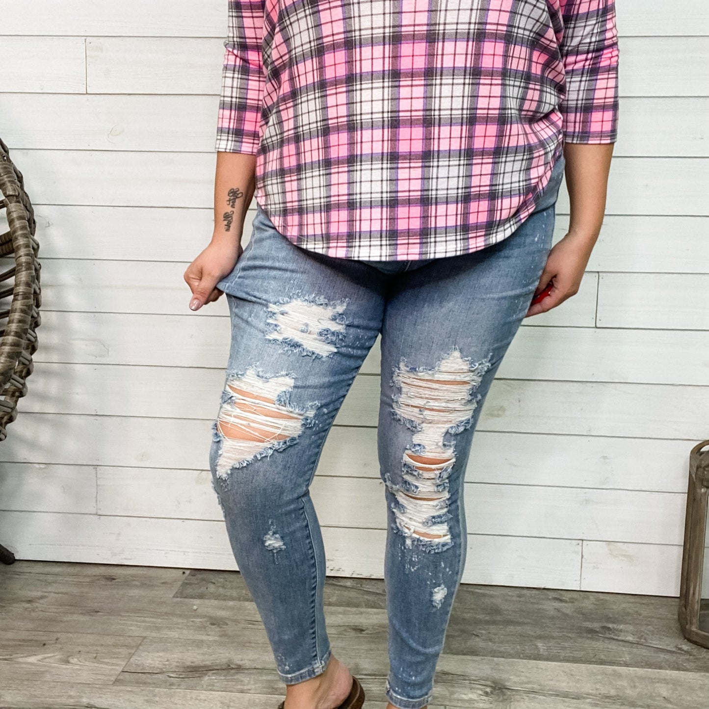 Judy Blue "Magically Delicious" Destroyed Skinny Jeans