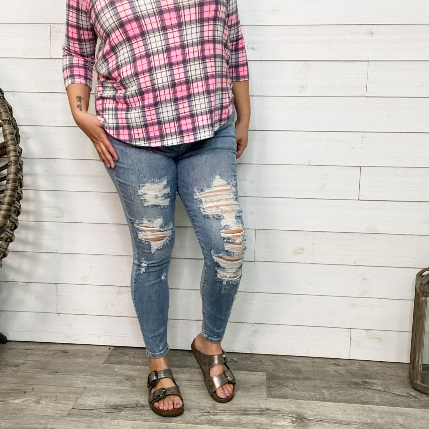 Judy Blue "Magically Delicious" Destroyed Skinny Jeans